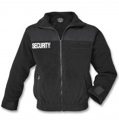 Mil-tec Security fleece jakna | crna