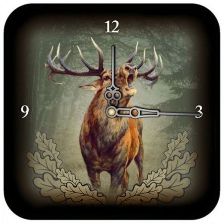 Wildzone Zidni sat s lovačkim motivima | 18x18cm | jelen