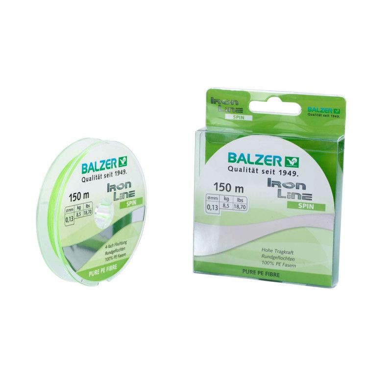 Balzer Iron Line Spin x4 Chartreuse | 150m