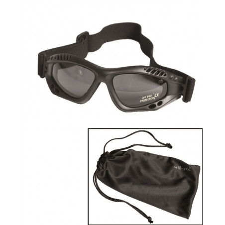 Zaštitne naočale Black Commando Air Pro Smoke