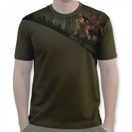 WildZone lovačka majica kratkih rukava 1804 | motiv jelen