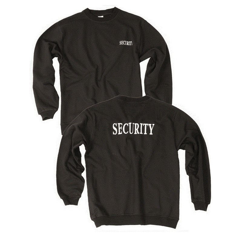 Mil-tec Black Security majica dugi rukav | crna