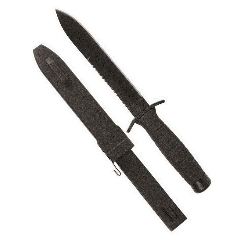 Mil-tec Black Combat nož | 30cm