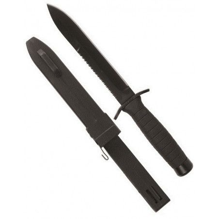 Mil-tec Black Combat nož | 30cm