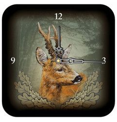 Wildzone Zidni sat s lovačkim motivima | 18x18cm | srnjak