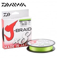 Daiwa J-BRAID X8 upredenica 150m | chartreuse