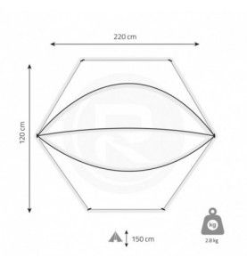 X2 shelter ECO | 2.50m