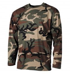 MFH classic Army US style majica dugih rukava | woodland