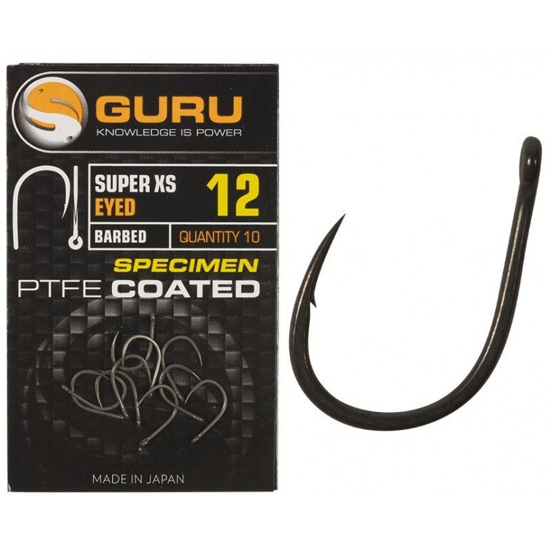 Guru Super XS Eyed Barbed udice | 10 komada