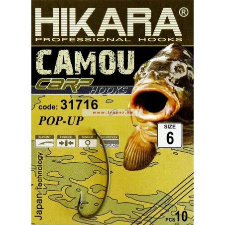 Traper Expert Hikara POP-UP camo udice | 10 komada