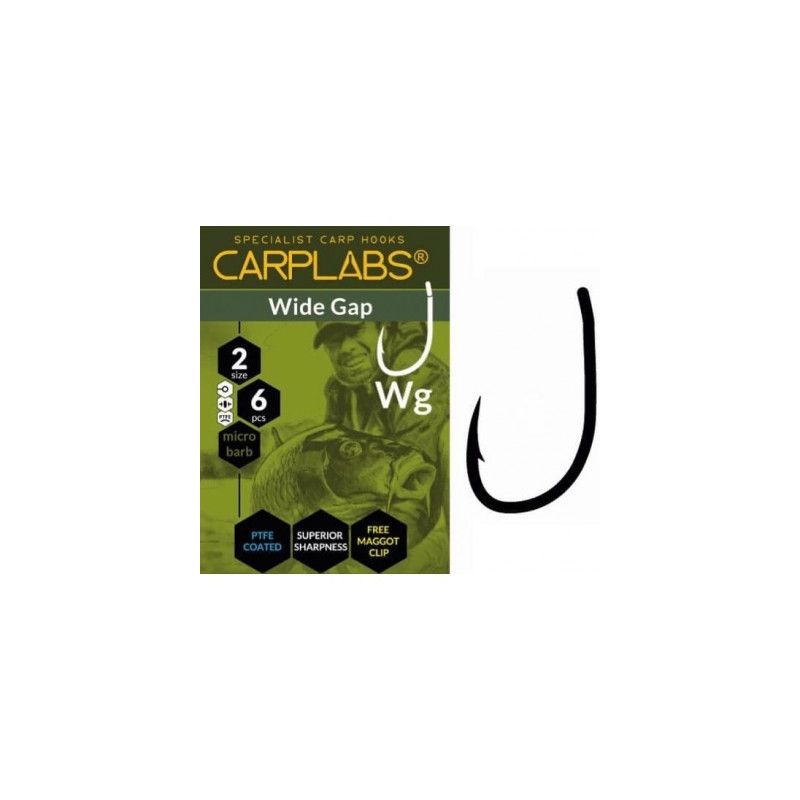Carplabs Wide gap šaranske udice | 6 komada