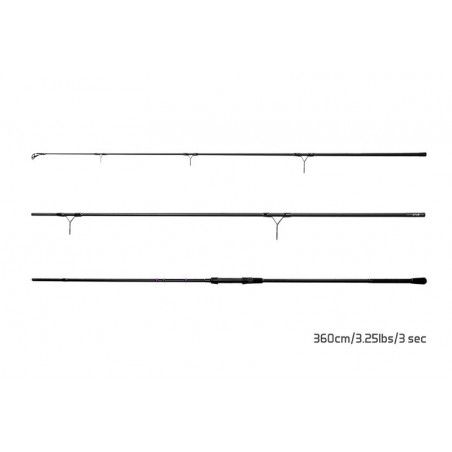 Delphin CORSA BLACK trodijelni šaranski štap | 3.25LBS | 3.60m