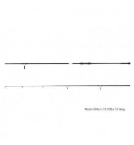 Delphin BOMBER SPOD štap | 5 LBS | 3.60m