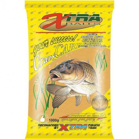 XTRA Baits Crazy Carp Yellow hrana | 1kg | vanilija