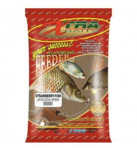 XTRA Baits Feeder Allround hrana | 1kg | Strawberry - Fish