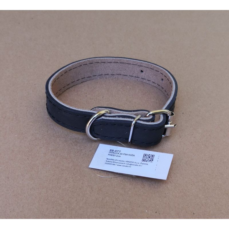 Kožna ogrlica za psa | 40cm