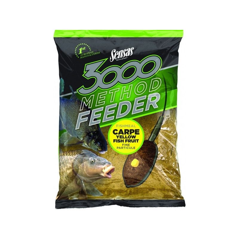 Sensas 3000 Method Feeder Carp Yellow Fish Fruit hrana | 1kg Sensas 3000 Method Feeder Carp Yellow Fish Fruit hrana | 1kg