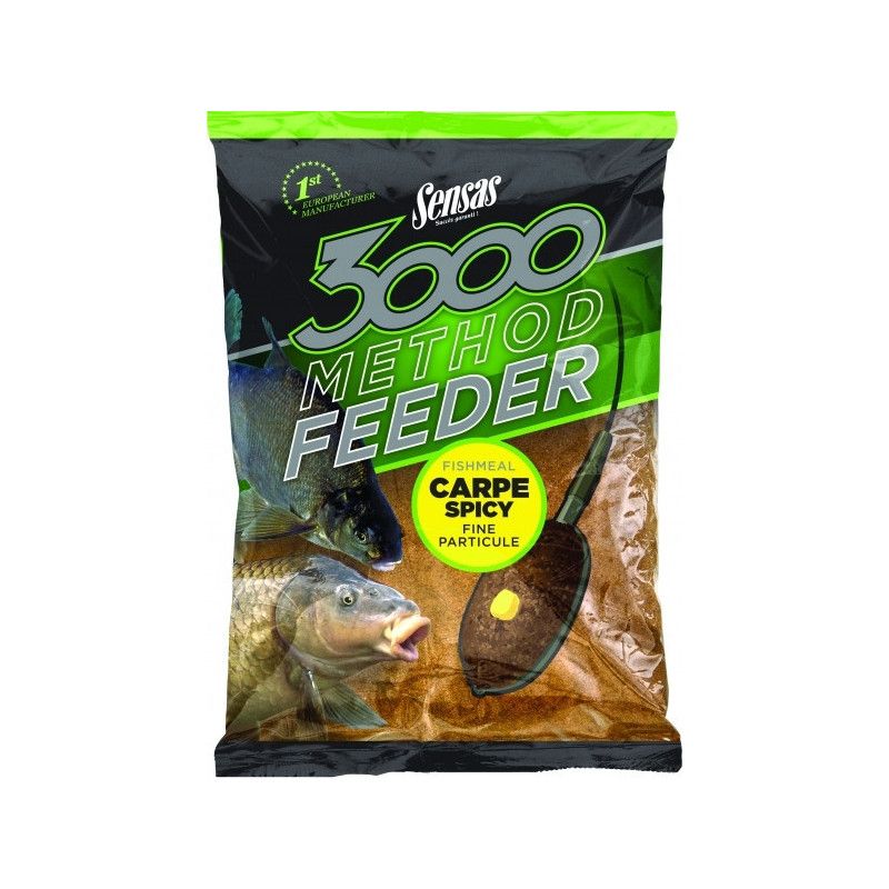 Sensas 3000 Method Feeder Carp Spicy hrana | 1kg