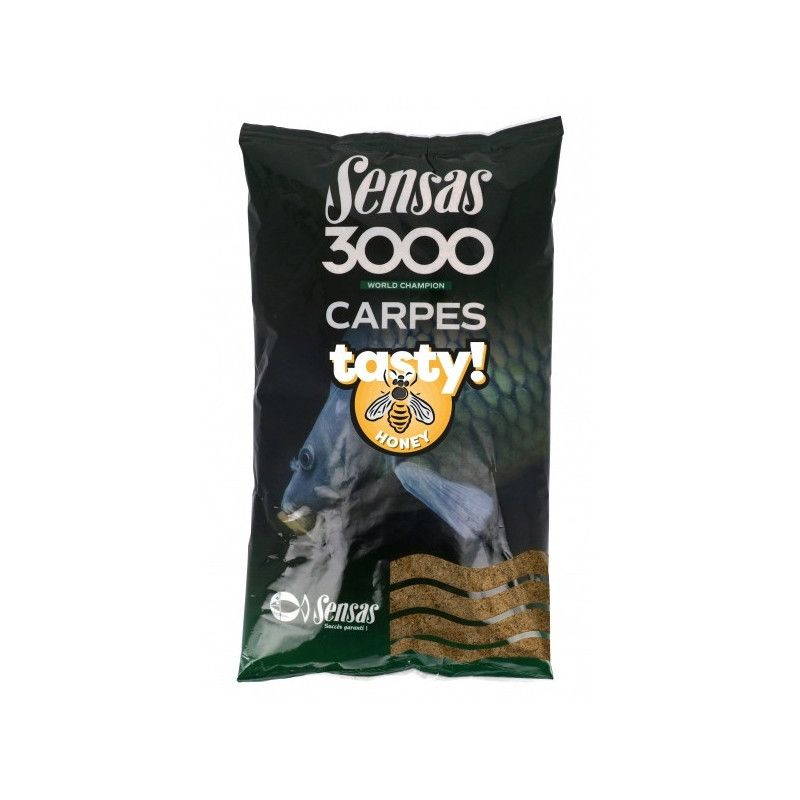 Sensas 3000 Carp Tasty hrana | 1kg | med Sensas 3000 Carp Tasty hrana | 1kg | med