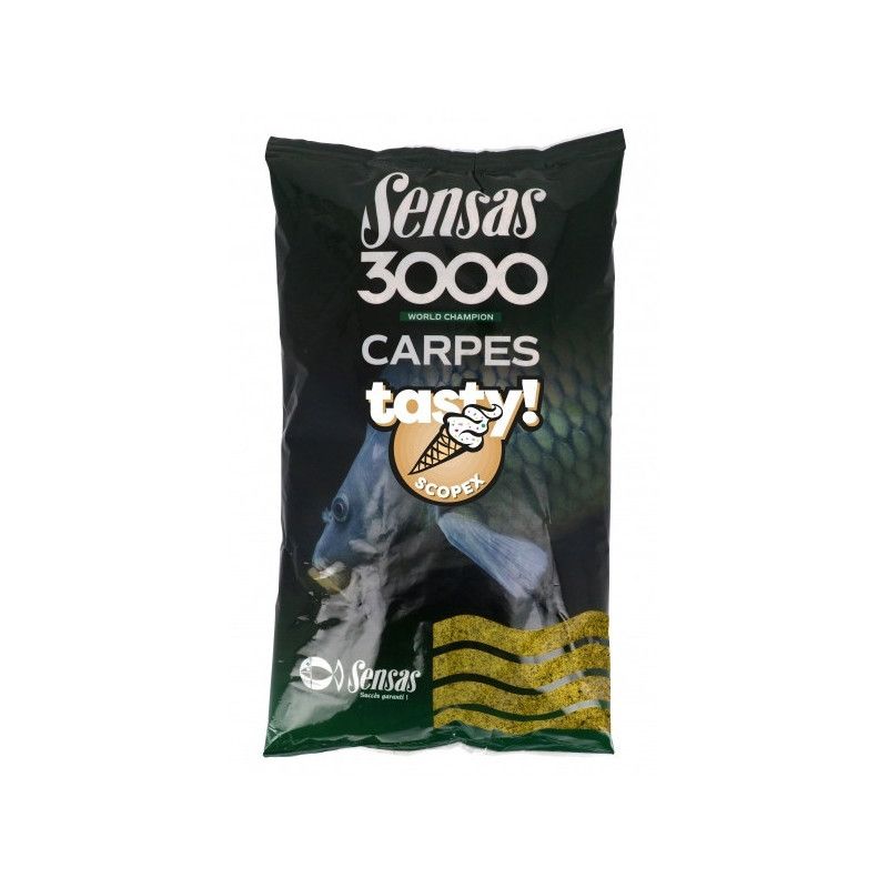 Sensas 3000 Carp Tasty hrana | 1kg | scopex