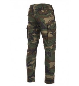 Mil-tec US BDU rip stop Slim Fit Field hlače | woodland