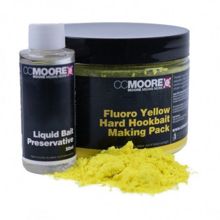 CC MOORE Hard Hookbait Making Pack | 200g | Fluoro yellow