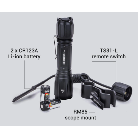 Nextorch T5 Long-range punjiva Lampa | Set opreme | 760 lm