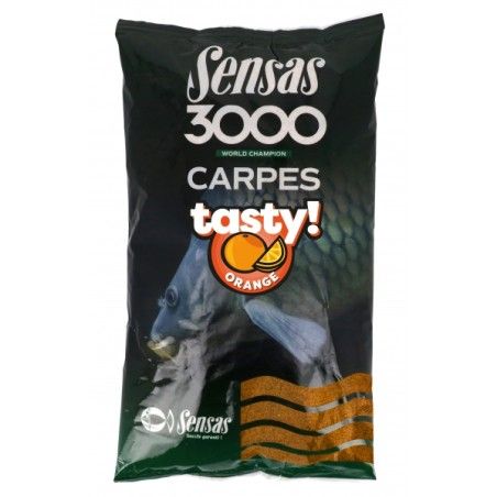 Sensas 3000 Carp Tasty hrana | 1kg | naranča