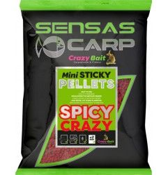 Sensas Carp Mini Sticky Peleti 2mm | 700g | Spicy Crazy