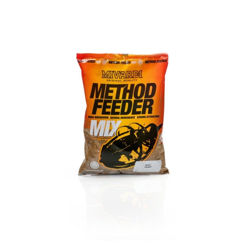 Mivardi Method Feeder Mix hrana | 1kg | Black Halibut