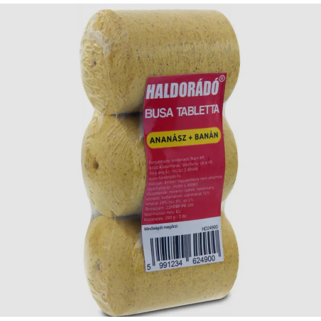 Haldorado Busa tablete za tolstolobika | 200g | ananas i banana