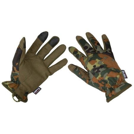 MFH Tactical rukavice Touch Screen prsti | BW camo