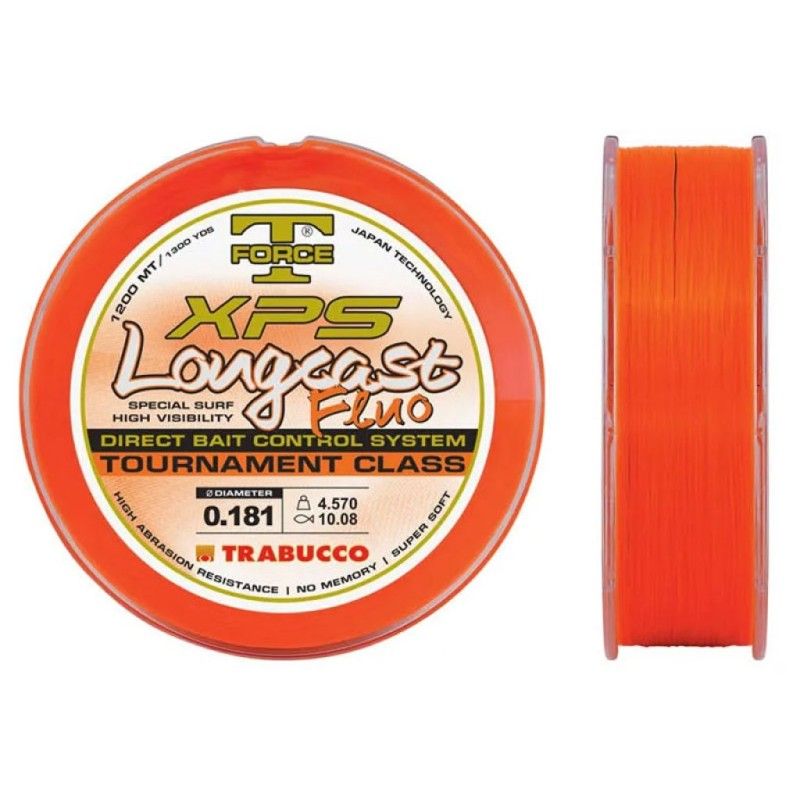 Trabucco XPS LONGCAST  najlon | 1200m | fluo orange