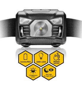 EverActive VIPER HL-160 LED naglavna lampa sa senzorom | 160lm