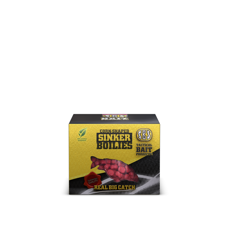 SBS CORN-SHAPED SINKER Boilies | 8/10mm | 60g | C3-Spicy strawberry SBS CORN-SHAPED SINKER Boilies | 8/10mm | 60g | C3-Spicy strawberry