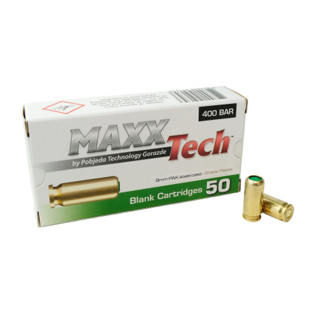 MAXX TECH Extra Loud plinsko streljivo | 9mm | 50 komada