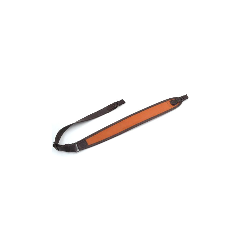 Remen za pušku orange - trapez / koža