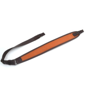 Remen za pušku orange - trapez / koža