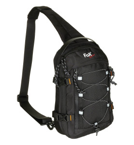 Fox Outdoor Travel compact sling ruksak | crni | 5 litara