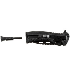 Fox Outdoor Blackrope preklopni nož s kremenom | 21.5cm