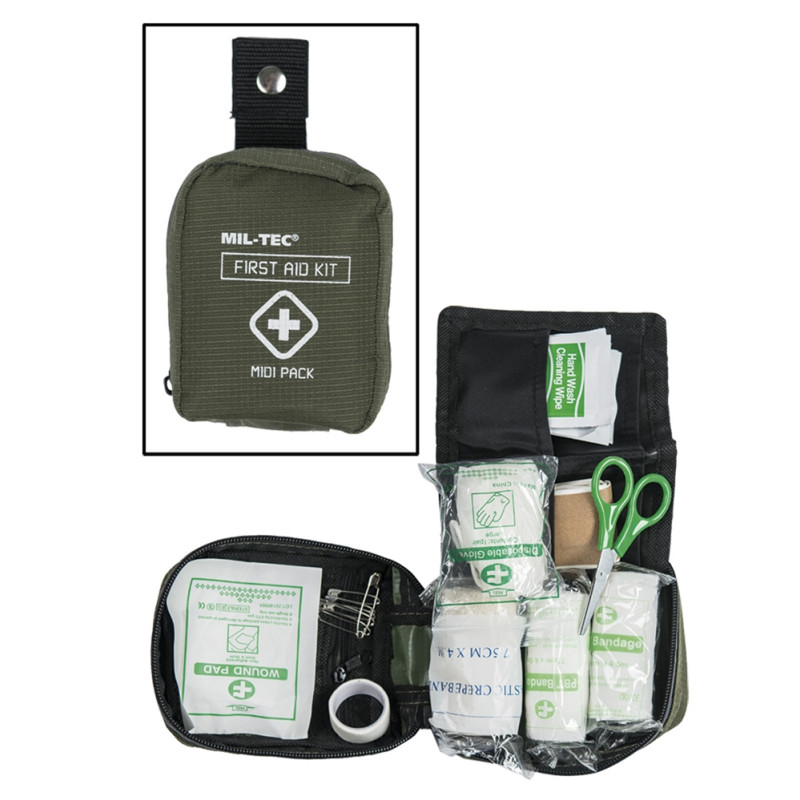 Mil-tec OD green First Aid kit | midi | set za prvu pomoć