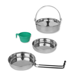 Mil-tec INOX set posuda za kuhanje 4/1 | za 1 osobu