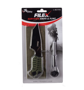 Fil Fishing FILEX SURVIVOR fiksni nož s kremenom | 18cm
