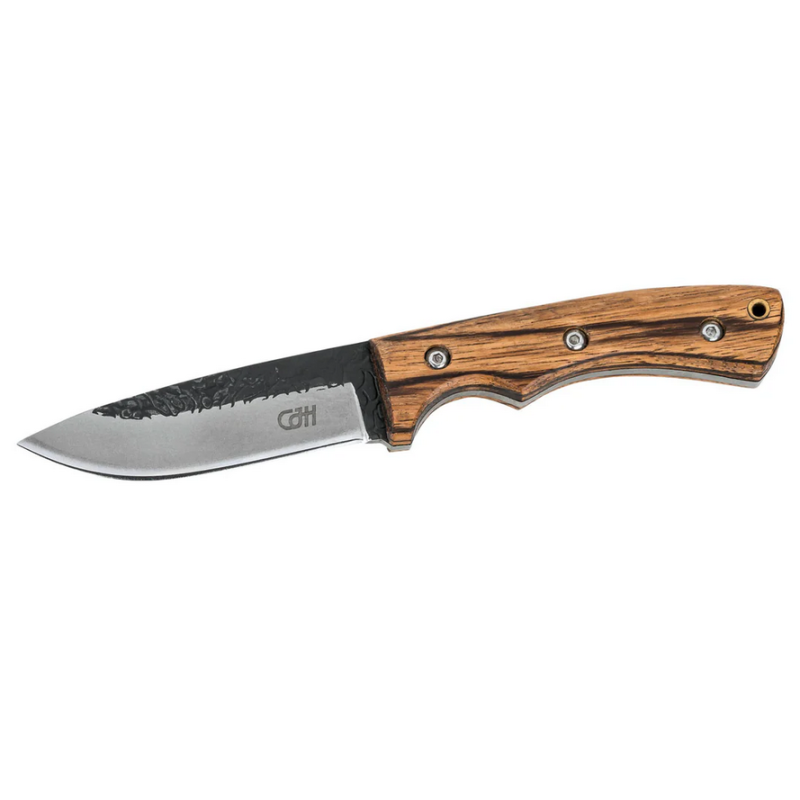 CJH lovački fiksni nož | zebra drvo | 21.5cm CJH lovački fiksni nož | zebra drvo | 21.5cm