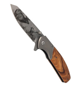 CJH DEER 3D lovački preklopni nož | maslina | 20cm