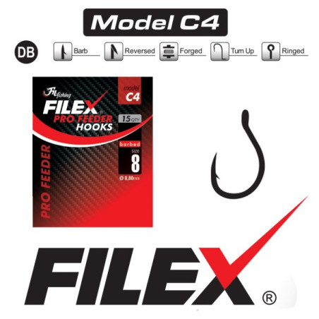 Fil Fishing FILEX PRO Feeder C4 udice | 15 komada