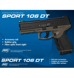 ASG sport 105 DT airsoft pištolj | olive - black