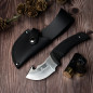 Cudeman HAAKON (137-H) skin fiksni nož | black | 18 cm