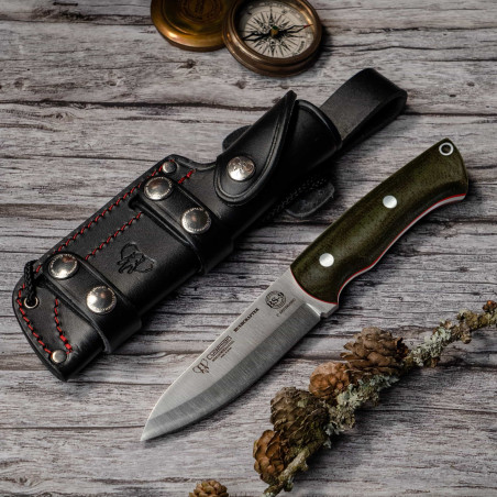 Cudeman BUSHCRAFTER 206-F lovački fiksni nož | canvas | 23cm