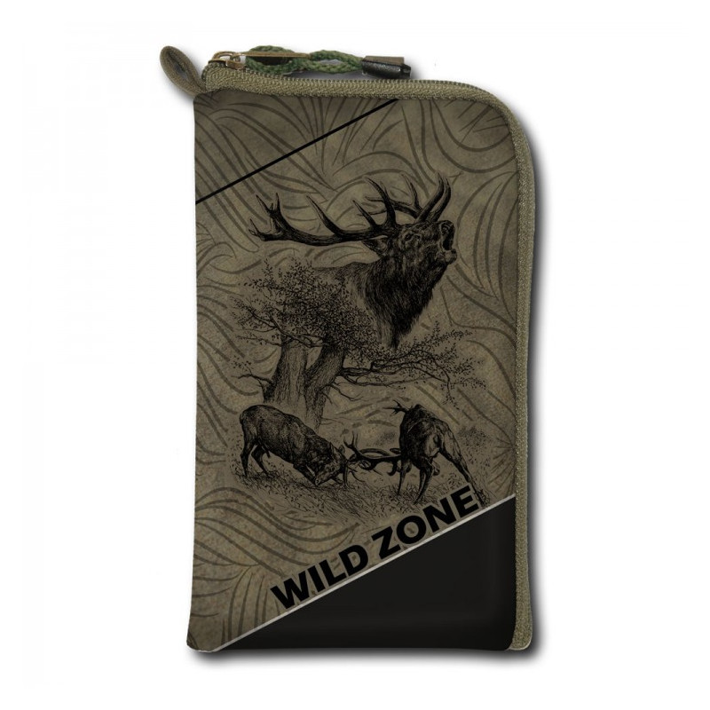 WildZone Flat Box IV futrola za mobitel | zelena | jelen